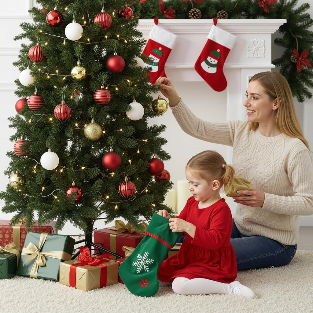 LIFERECORD 9ft Prelit Artificial Hinged Slim Pencil Christmas Tree with 500 Lights, 1100 Full Branch Tips, 8 Warm Lingting Motes Perfect Decoration for Xmas Holiday, Green