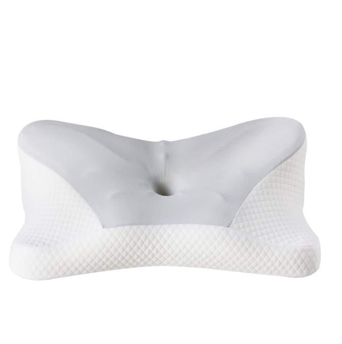 LIFERECORD Cervical Neck Pillow for Pain Relief, Ergonomic Memory Foam Pillow with Cooling Cover, Dual Height Orthopedic Contour Pillow for Side, Back, Stomach Sleepers