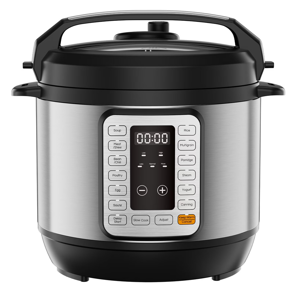 LIFERECORD Electric Pressure Cooker 8 Quart, 9-in-1 Multi Cooker with Stainless Steel Housing, Smart Slow Cooker, Rice Cooker, Steamer & Yogurt Maker for Family Meals