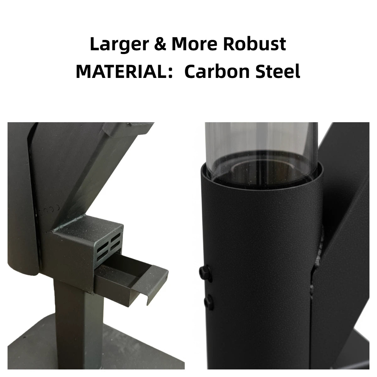 LIFERECORD Wood Pellet Patio Heater, Portable Fire Pit - Stainless Steel Outdoor Rocket Stove with Tripod Base for Backyard & Patio