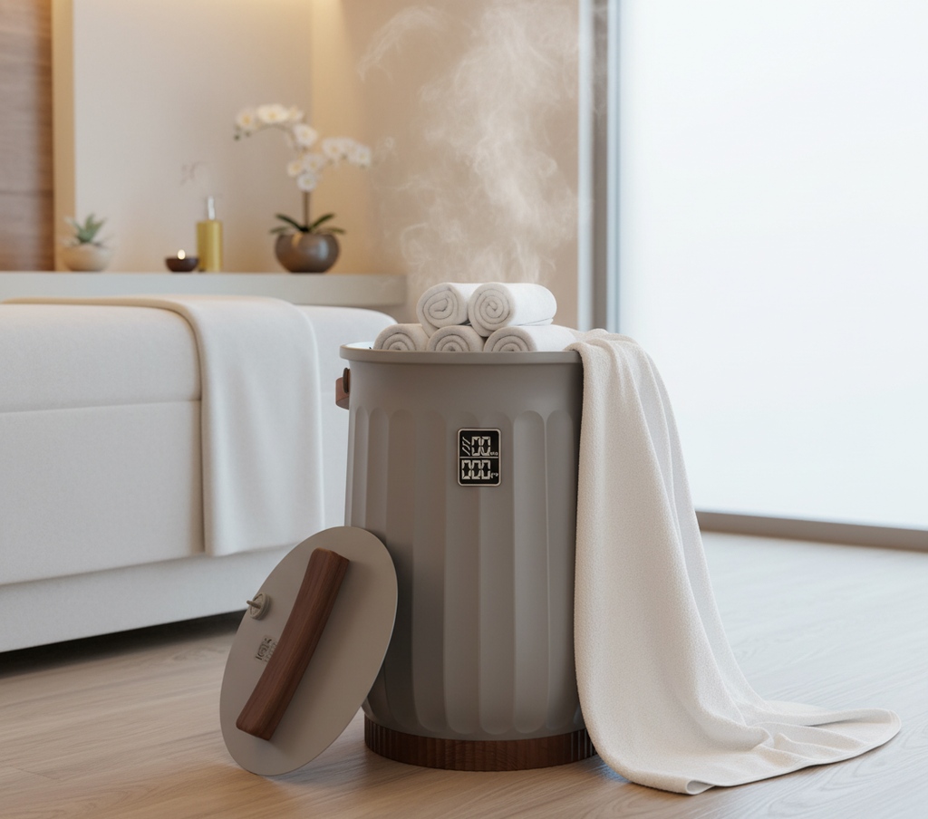 LIFERECORD 20L Towel Warmer, Luxury Blanket & Bathrobes Warmer Rapid Heating with Timer, Auto Shut-Off, Safety Lock, Perfect Spa Gift for Home & Bathroom, Grey