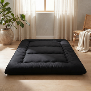 LIFERECORD Japanese Floor Mattress Twin Size, Foldable Futon Mattress with Removable Washable Cover, Portable Roll Up Tatami Mat for Kids Room Dorm Sleepovers Solo Sleeper