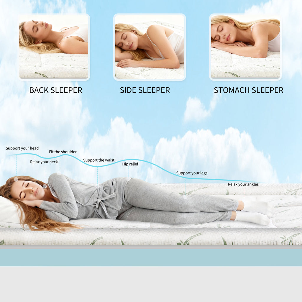 LIFERECORD 4-inch Memory Foam Mattress Topper with Cool Gel - Medium Firm Pillow Top for Back Pain Relief & Hot Sleepers, Twin