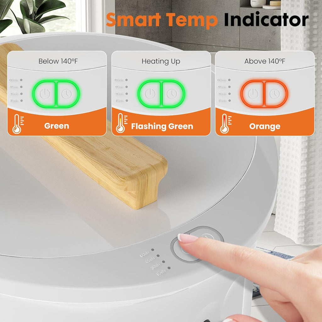 LIFERECORD 20L Towel Warmer, Luxury Blanket & Bathrobes Warmer Rapid Heating with Timer, Auto Shut-Off, Safety Lock, Perfect Spa Gift for Home & Bathroom, White