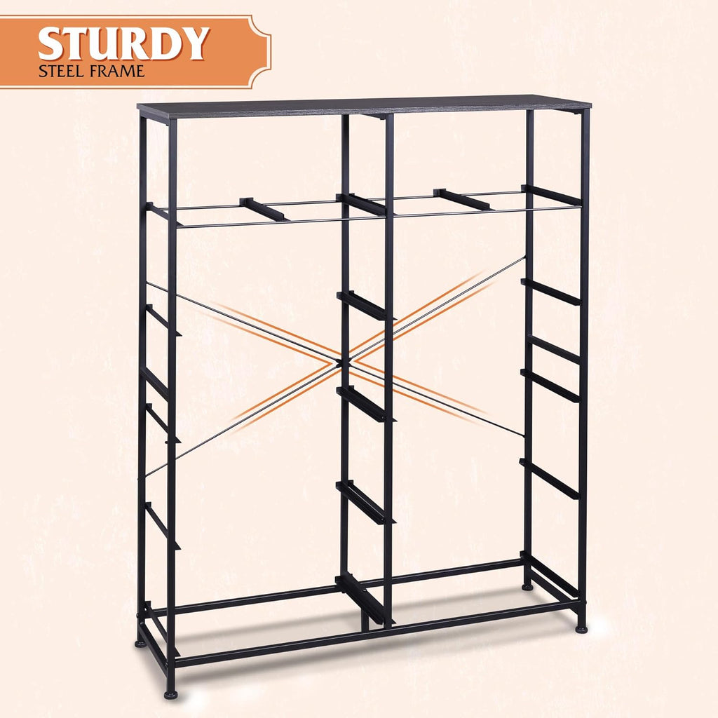 ACCVER Dresser for Bedroom 12 Storage drawer, Fabric Closet Chests Organizer Tower with Wooden Top Metal Frame for Living Room Hallway Entryway