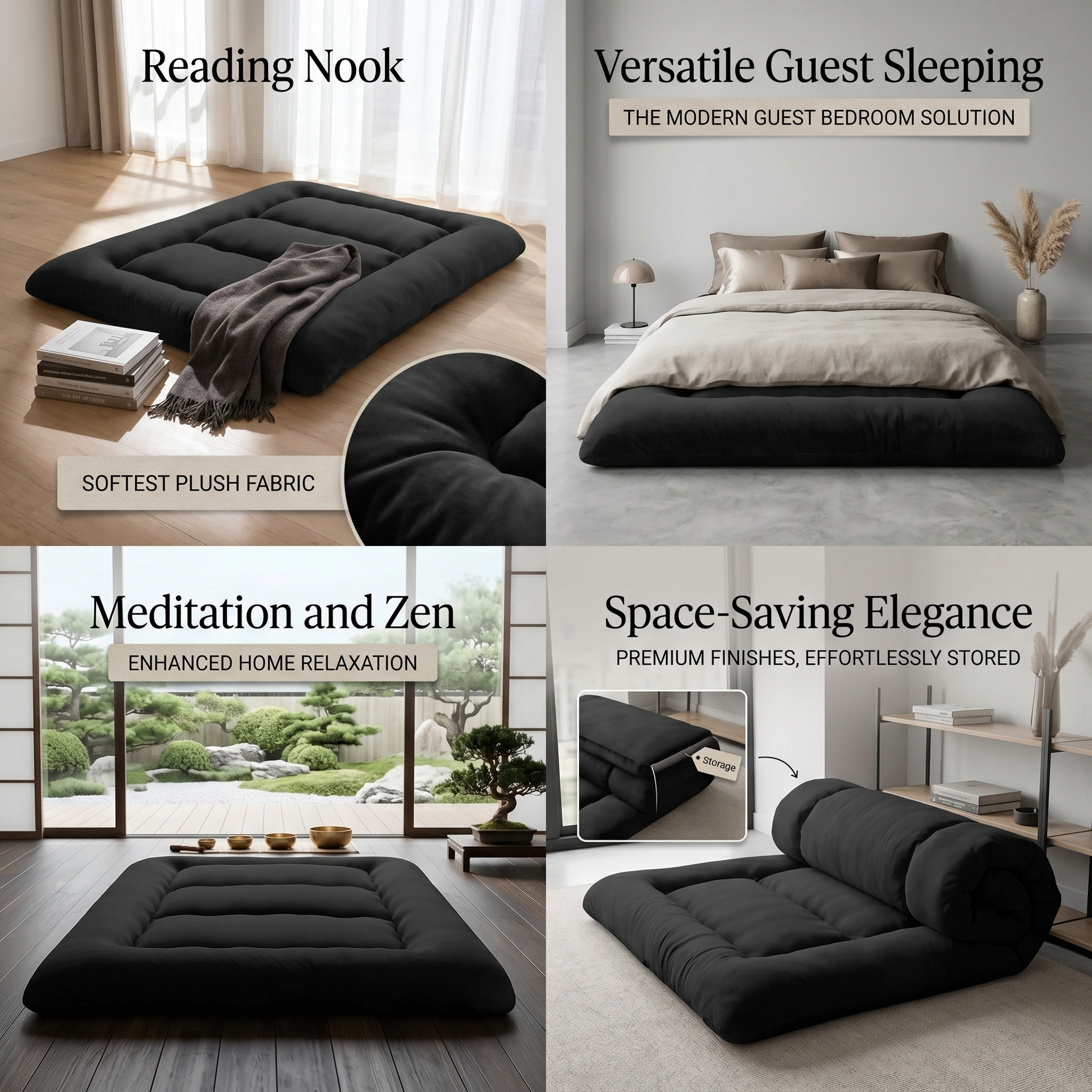 LIFERECORD Japanese Floor Mattress Twin Size, Foldable Futon Mattress with Removable Washable Cover, Portable Roll Up Tatami Mat for Kids Room Dorm Sleepovers Solo Sleeper