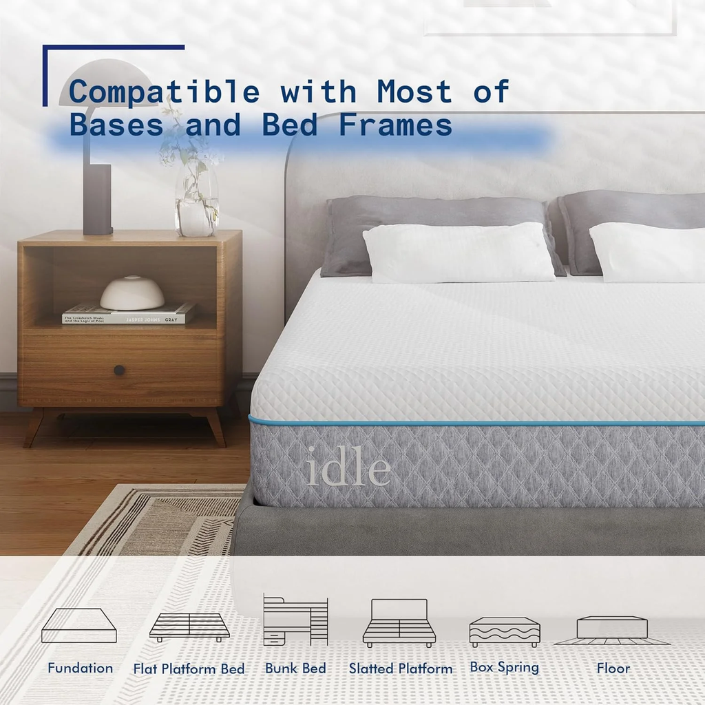 LIFERECORD Full Mattress, 12 Inch Memory Foam Mattress for Pressure Relief, Springs Mattresses CertiPUR-US Certified Bed-in-a-Box