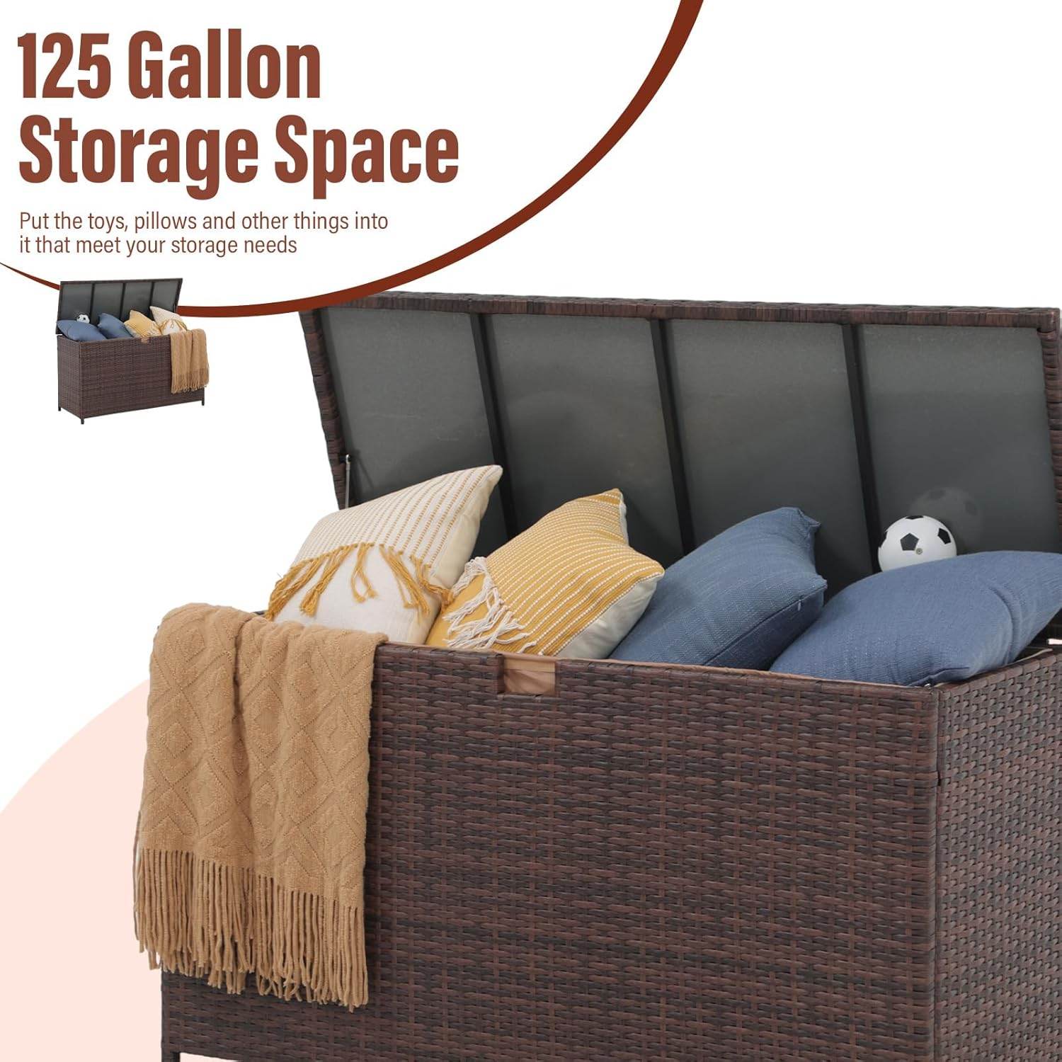 My Depot Storage Deck Box
125 GallonStorage Space