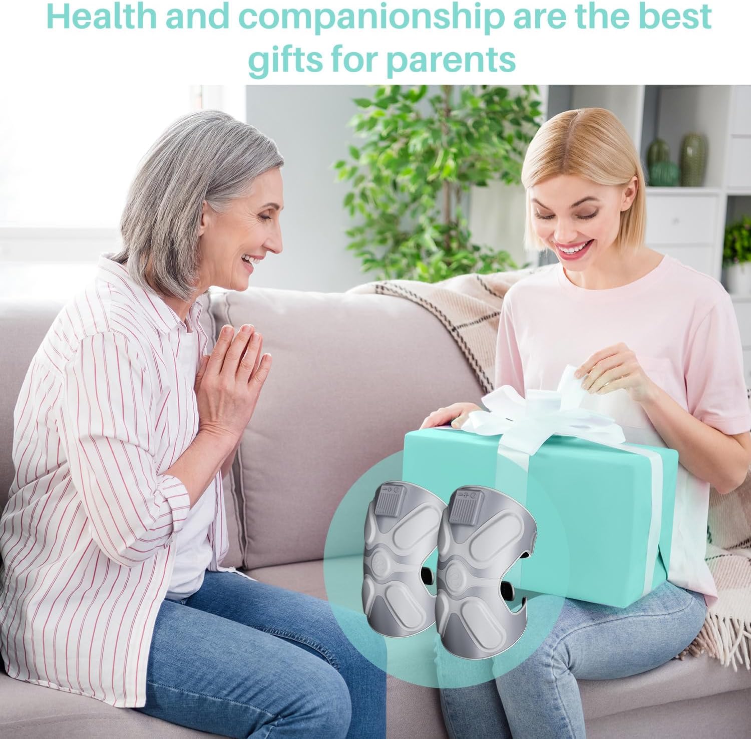 Cordless Knee Massager with Heat and Vibration to Relieve Knee Pain