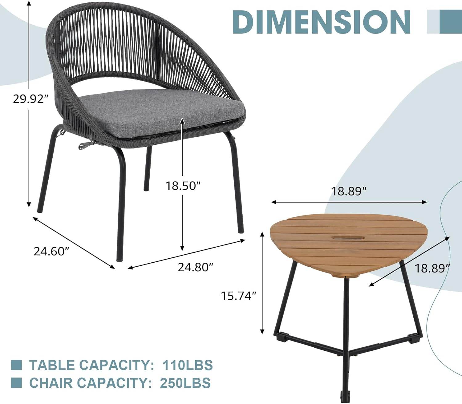 My Depot Outdoor Rattan Sofa 3-Piece
DIMENSION