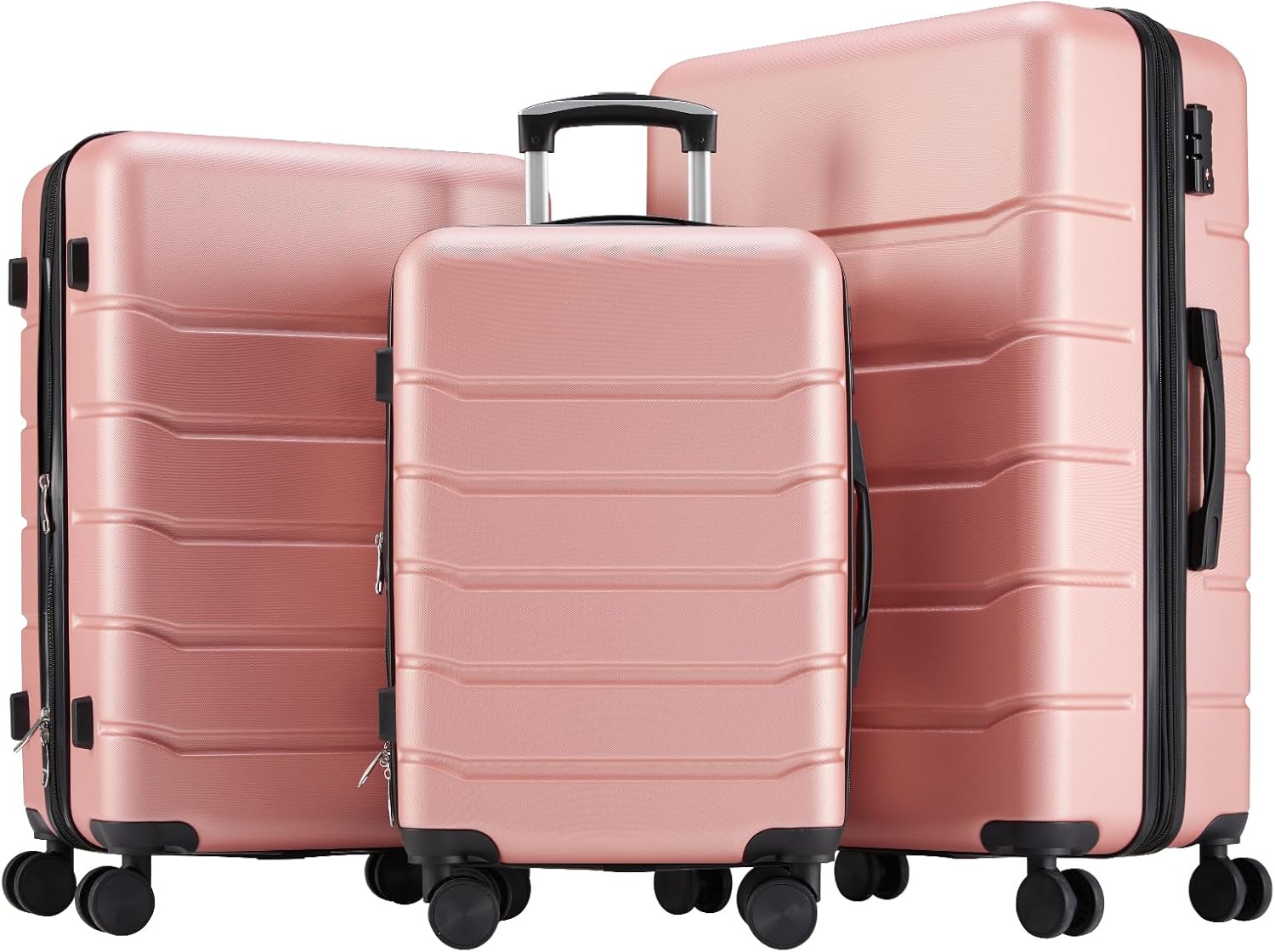 Luggage Suitcase with TSA Lock, Hard Shell Rolling Suitcase with Spinner Wheels, Expandable Lightweight Luggage