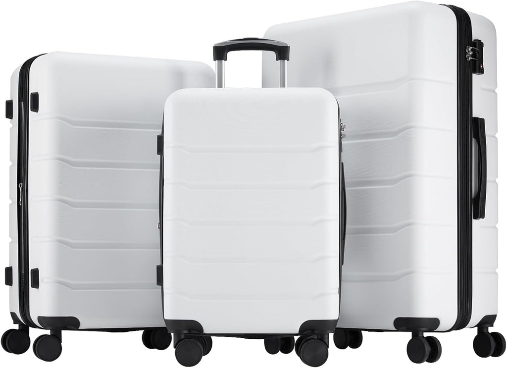 Luggage Suitcase with TSA Lock, Hard Shell Rolling Suitcase with Spinner Wheels, Expandable Lightweight Luggage