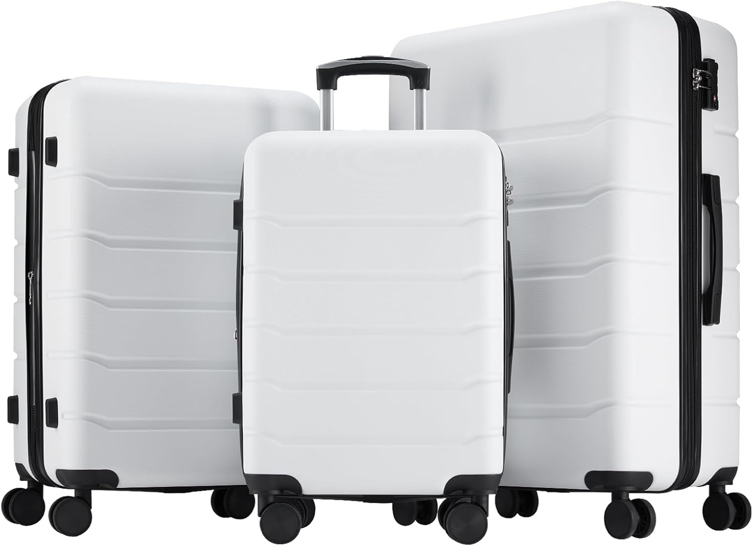 Luggage Suitcase with TSA Lock, Hard Shell Rolling Suitcase with Spinner Wheels, Expandable Lightweight Luggage