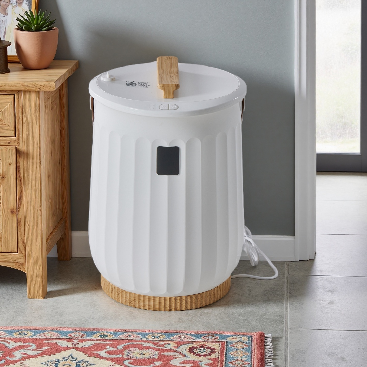 LIFERECORD 20L Towel Warmer, Luxury Blanket & Bathrobes Warmer Rapid Heating with Timer, Auto Shut-Off, Safety Lock, Perfect Spa Gift for Home & Bathroom, White